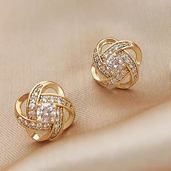 ER055A Everyday Glam earring Golden