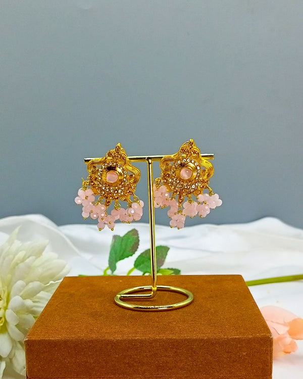 ER274 Ethnic Earrings Pink