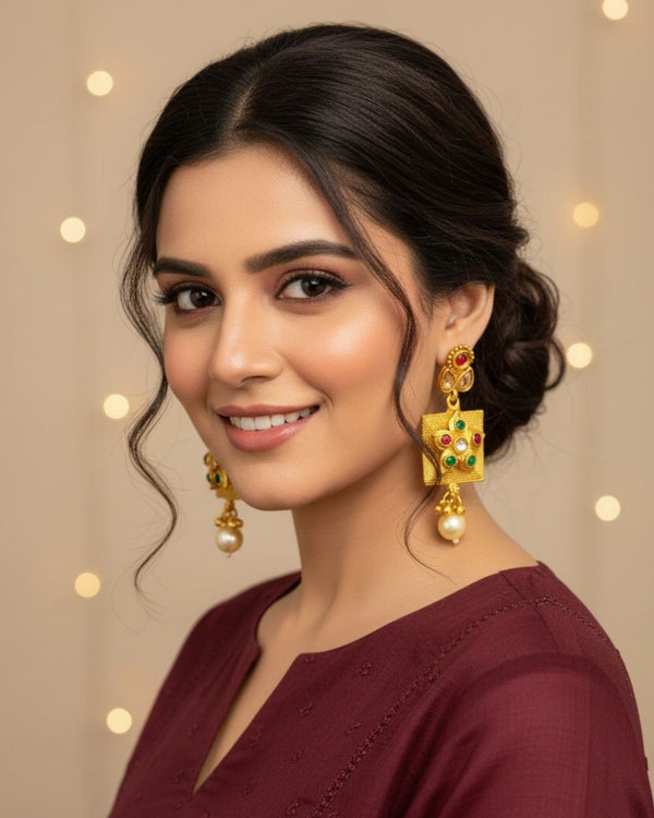 ER281 Ethnic Earrings Multi