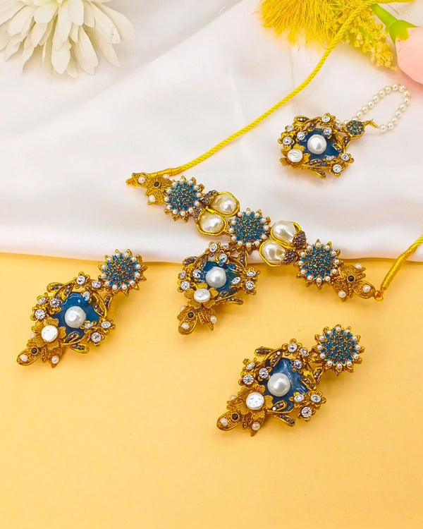 JS266 Ethnic Jewelry Set Green