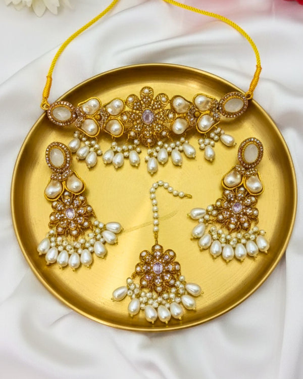 JS269 Ethnic Jewelry Set Golden