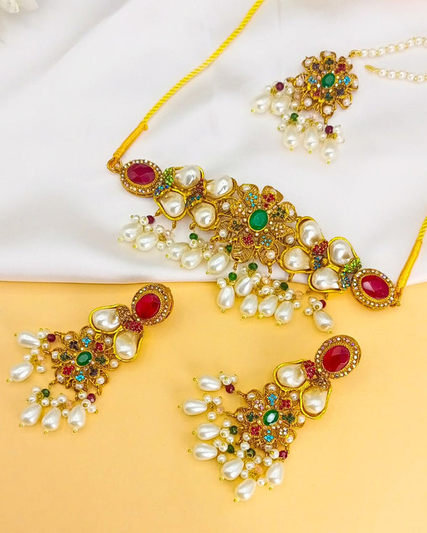 JS270 Ethnic Jewelry Set Multi