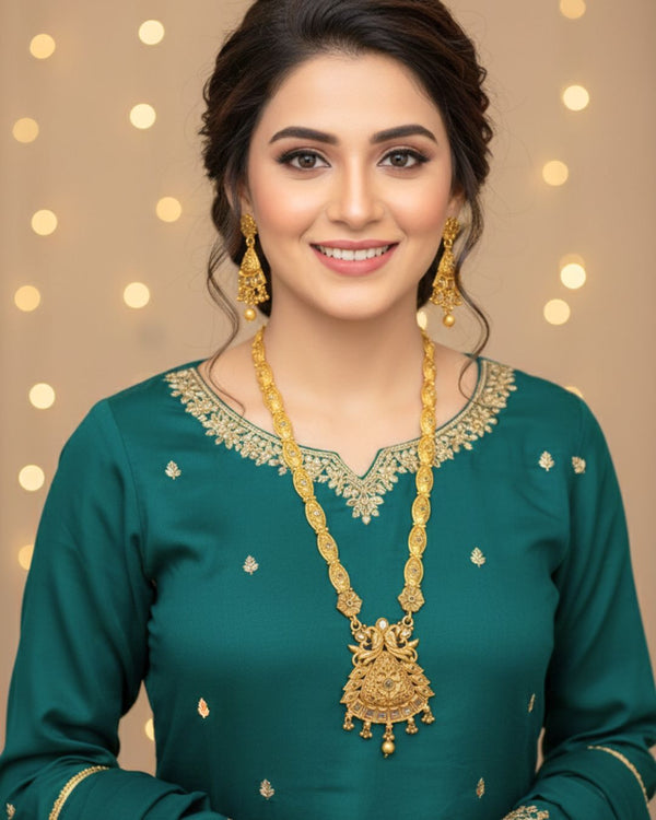 JS277 Ethnic Jewelry Set Champgne