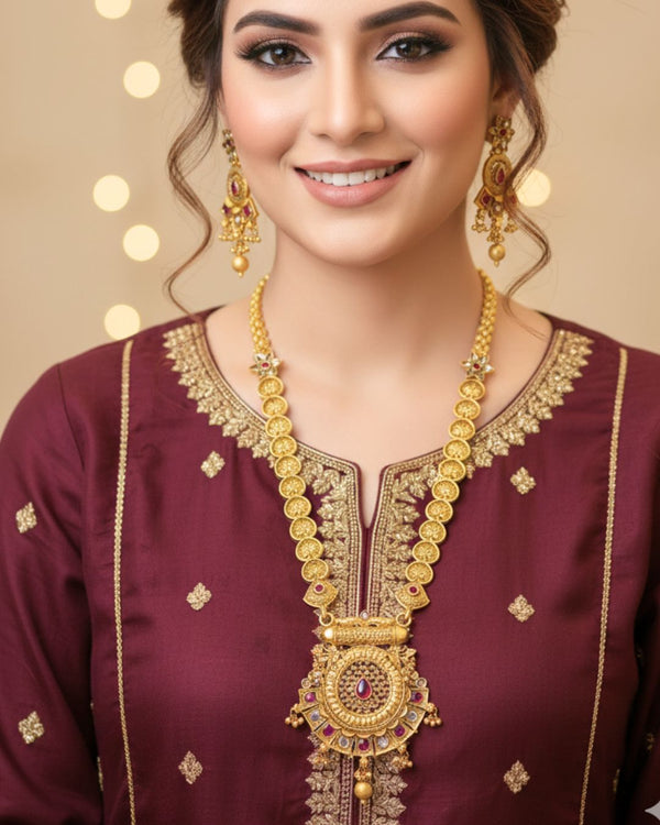 JS279 Ethnic Jewelry Set Multi